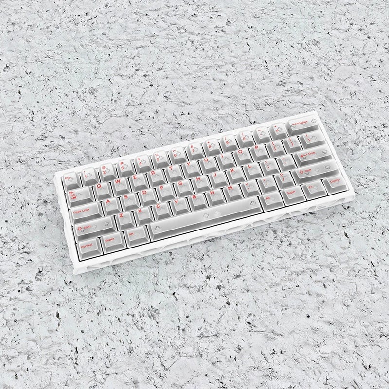 Y&D Fog Pink Small Full Set KeyCap - 132 Key Translucent Cherry Profile Side Engraved PBT Gaming Keyboard Keycaps for Mechanical Keyboards - Image 5